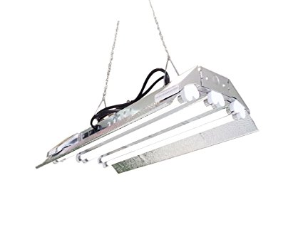 T5 HO Grow Light - 2 FT 6 Lamps - DL826S Fluorescent Hydroponic Fixture Bloom Veg Daisy Chain with Bulbs
