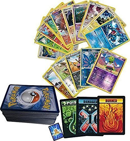 Golden Groundhog Pokemon Foil and Holo 100 Random Pokemon Cards with 10 Rares and 3 Custom Token Counters