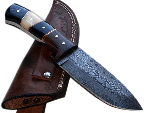 Poshland Price Reduced - BC-T-1092 - Custom Handmade Damascus Steel Knife- Beautiful Knife