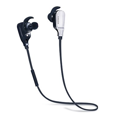 Bluetooth Headphones,Ansion Wireless 4.1 Sports In-Ear Earbuds Lightweight Earphones HD Stereo Headset Noise Cancelling Headphones W/Mic Sweatproof Earpiece HandsFree for Smartphones[New Version]