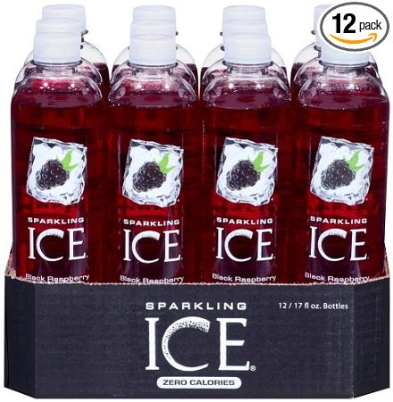 Sparkling Ice Black Raspberry, 17 Ounce Bottles (Pack of 12)