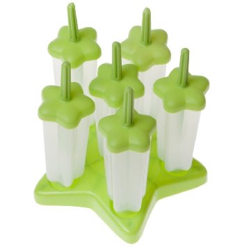 Xpassion Reusable & Dishwasher Safe Star Popsicle Molds with BPA-free Plastic Set of 6