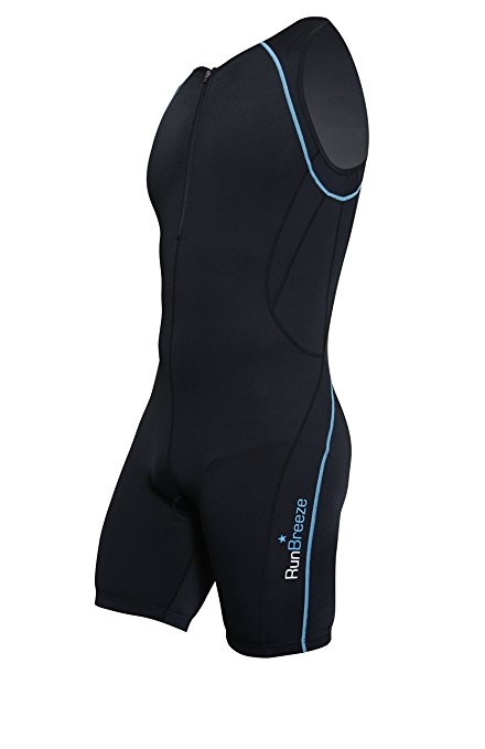 Mens Performance Triathlon Trisuit with pockets and UV protective Italian Fabric