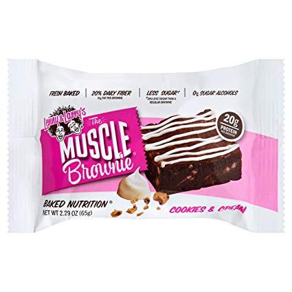 Lenny & Larry's Cookie's and Cream Muscle Brownie, 2.29 Ounce, 12 Count
