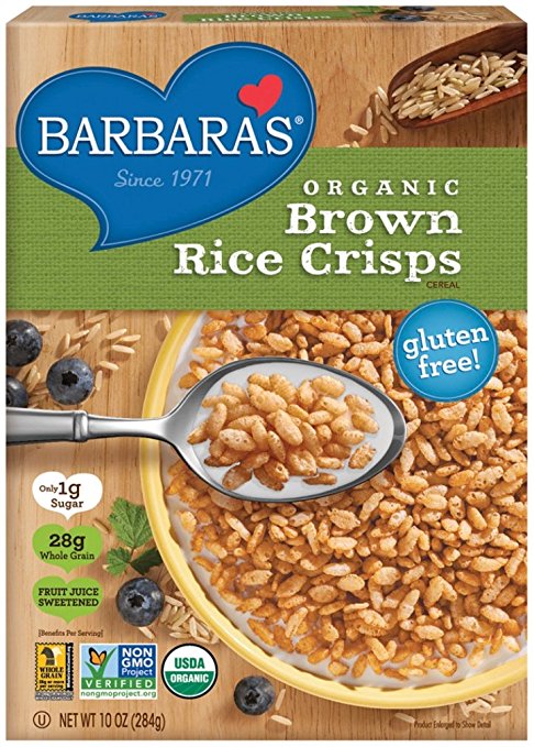 Barbara's Bakery Organic Brown Rice Crisps Cereal, 10 Ounce