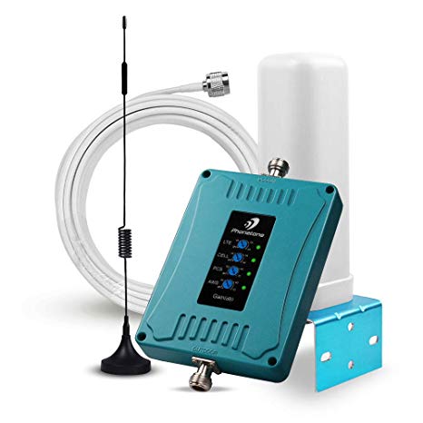 5-Band Cell Phone Signal Booster for Home and Office Use with Automatic Gain Control Features - Support All US Carriers - Easy to Install