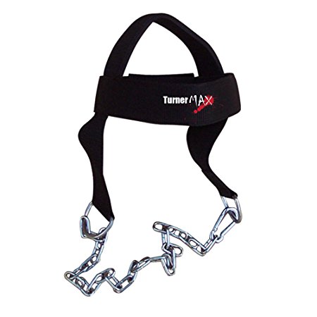 TurnerMAX Cotton Head Harness Neck builder belt Dipping Training Weight Lifting Chain