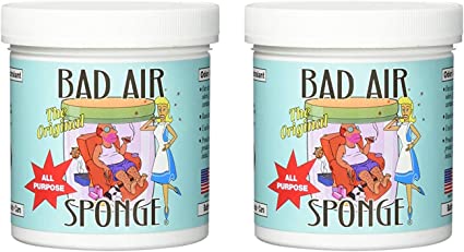 Bad Air Sponge Air Odor Absorbent, 14 Ounce, 2-Pack