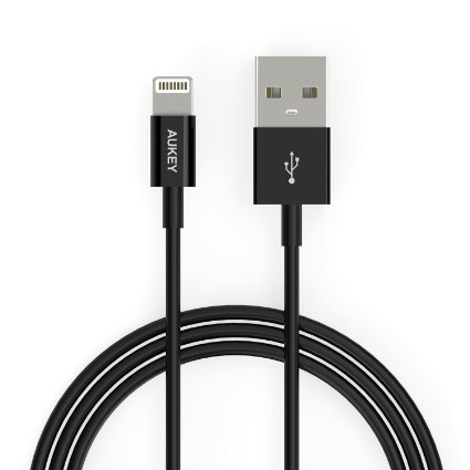 AUKEY Lightning Cable, 3.3ft Apple MFi Cable for iPhone 6, 6s, iPhone5s, iPad, iPad Mini and More iOS Mobile Devices