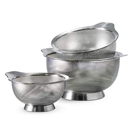 Tramontina 80206/556DS 3 Pack Stainless Steel Colanders