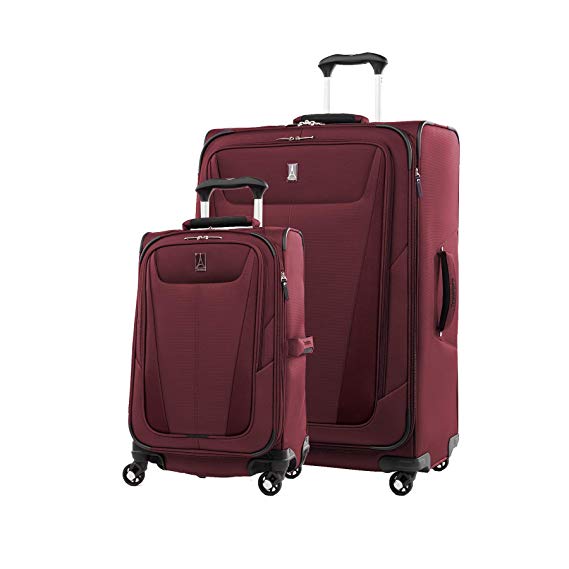 Travelpro Maxlite 5 Lightweight 2-piece Set(21",29") Expandable Softside Luggage Burgundy, 2 PC (21/29)