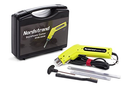 200W Nordstrand Pro Electric Hot Knife Styrofoam Foam Cutter Tool - with Blades & Accessories