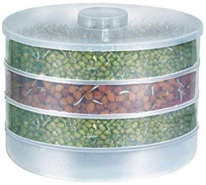 JN-Store Unbreakable Transparent Plastic 4 Layer Sprout Maker