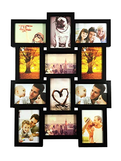 BestBuy Frames 12-4x6-Inch Multiple Opening Wall Hanging Collage Picture Frame