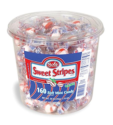 Bobs Sweet Stripes Peppermint Candy, 28 Ounce Jar