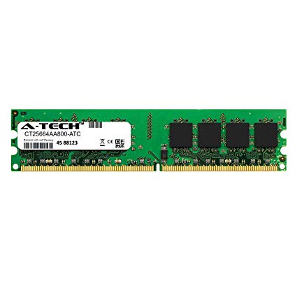 A-Tech 2GB Replacement for Crucial CT25664AA800 - DDR2 800MHz PC2-6400 Non ECC DIMM 1.8v - Single Desktop & Workstation Memory Ram Stick (CT25664AA800-ATC)