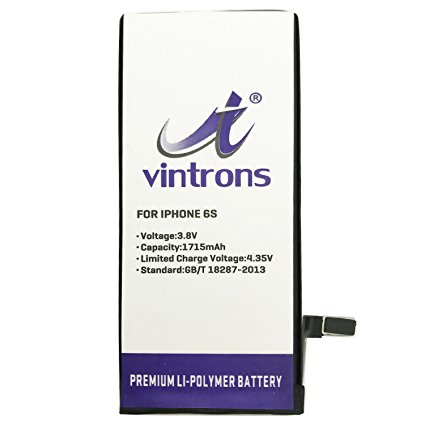 VINTRONS, iPhone 6S Battery, 616-00036, Battery For iPhone 6S, A1633, A1688, A1691, A1700,