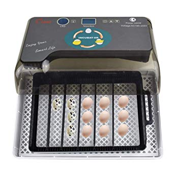 Egg Incubator, Digital Egg Incubator 9-35 Eggs Poultry Hatching with Automatic Egg Turning, Temperature and Humidity Control for Chickens Ducks Goose Birds Quail