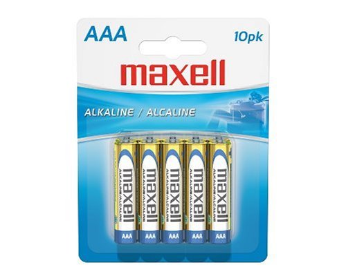 Maxell 723810 Alkaline Battery AAA Cell 10-Pack