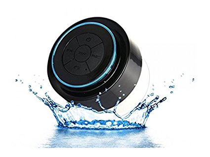 Enegg Waterproof Shockproof Loudspeaker Wireless Bluetooth Stereo Outdoor & Shower Speaker with Hands Free Calls for iPhone 7 6S Plus 5s, iPod iPad, Samsung, Motorola, Pixel Android Cell Phone - IPX7