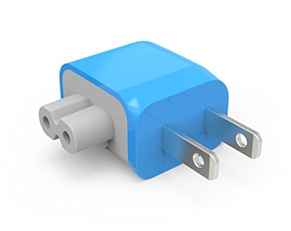 Blockhead Side-Facing Plug for Apple Adapters and Chargers - Ten One Design - Blue