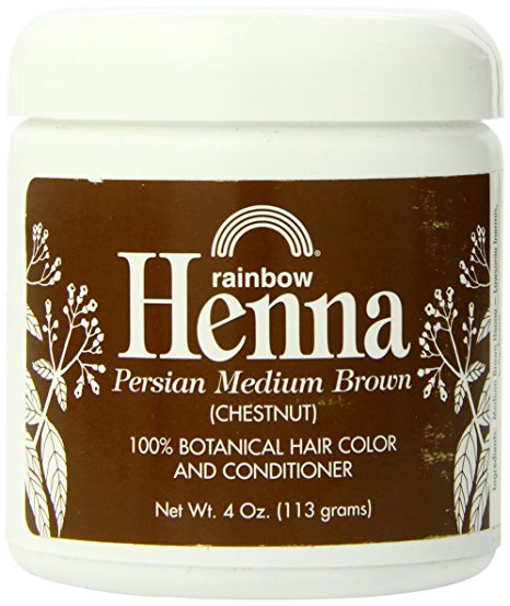 Rainbow Research Henna Hair Color and Conditioner, Persian Brown Chestnut, 4 Ounce