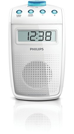 Philips AE2330/00 Bathroom Splashproof Clock Radio