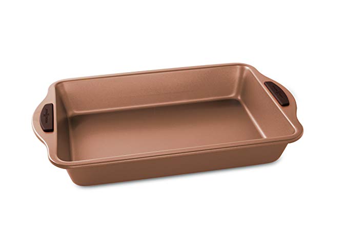 Nordic Ware 48543 Freshly Baked Rectangular Cake Pan, 9" x 13", Copper