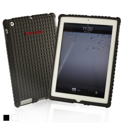 Snugg iPad 2  3  4 Silicone Case in Black - Non-Slip Material Protective and Soft to Touch for the Apple iPad 2  iPad 3  iPad 4