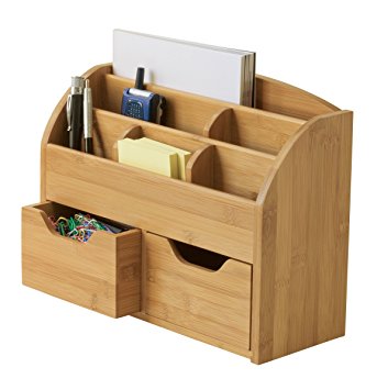 Lipper International 809 Bamboo Space Saving Desk Organizer