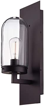 Globe Electric 44267 Slater Outdoor Wall Sconce, Dark Bronze