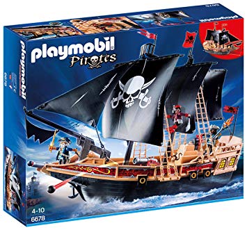 Playmobil 6678 Floating Pirate Raiders' Ship with Cannons