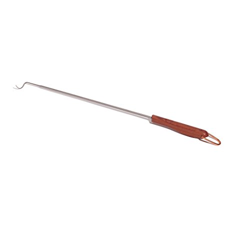 Outset QB53 Rosewood Collection Meat Hook, Stainless Steel