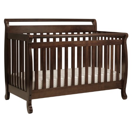 DaVinci Emily 4 in 1 Convertible Crib with Toddler Rail, Espresso