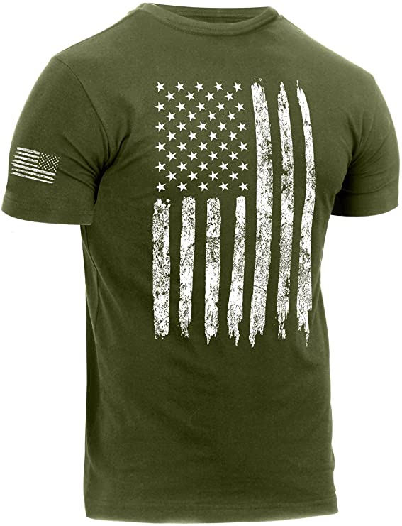 Rothco Distressed US Flag Athletic Fit T-Shirt