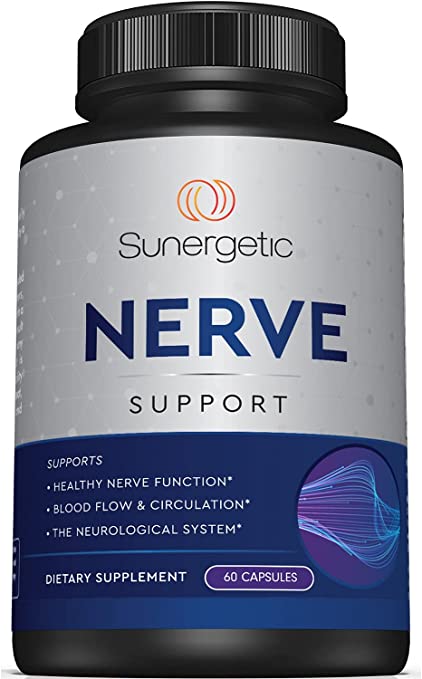 Premium Nerve Support Supplement – with Alpha Lipoic Acid (ALA) 600 mg, Acetyl-L-Carnitine (ALC) & Benfotiamine - Nerve Support Formula for Healthy Circulation, Feet, Hands & Toes - 60 Capsules