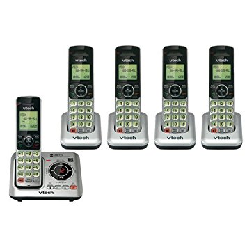 VTech CS6629-5 Cordless Phones with Base and Chargers and DECT 6.0 Technology (CS6629   (4) CS6609)