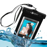 Kobert Waterproof Case - Dry Bag Fits iPhone 6 Plus 6 5 5c Samsung Galaxy s6 s6 Edge s5 s4 Note 4 LG G3 - Black Strap With Stylus Pen