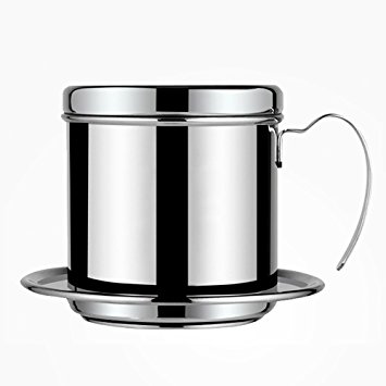 Stainless Steel Vietnamese Coffee Pour Over Dripper Maker Filter Percolator