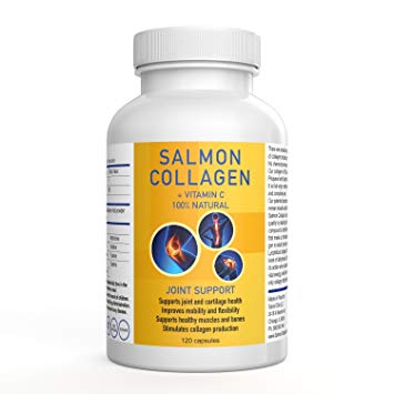 SALCOLL COLLAGEN Hip & Joint Mobility Capsules - For Increased Movement Hindered By Joint Pain - Aids in Tissue Cartilage & Bone Repair - For Improved Energy Vitality and Quality Of Life - 120 Caps