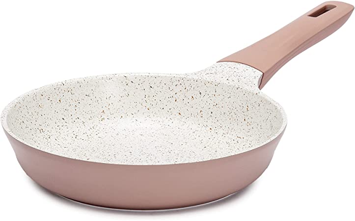 Ecolution Farmhouse Cast Aluminum, Durable Nonstick Coating, Even Heating, Dishwasher Safe, Soft Touch Handle, 8-Inch Fry Pan, Spice