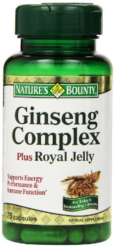 Nature's Bounty Ginseng Complex Plus Royal Jelly 75 Caps (Pack of 2)