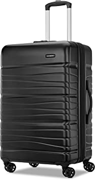 Samsonite Evolve SE Hardside Expandable Luggage with Double Spinner Wheels, Bass Black, Medium