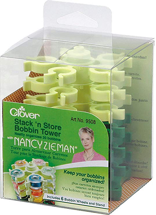 Clover Stack n Store Bobbin Tower, Green, 1