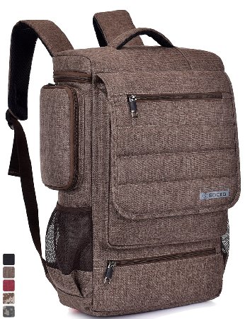 Laptop Backpack ,BRINCH(TM) Multifunctional Unisex Luggage & Travel Bags Knapsack,rucksack Backpack Hiking Bags Students School Shoulder Backpacks Fits Up to 17 Inch Laptop Macbook Computer,Brown
