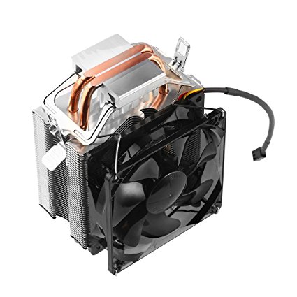 LESHP CPU Cooler with Dual 6MM Heatpipes 90W TDP support 775/1155/1156/1150/115X, AMD 754/AM2/AM2 /AM3