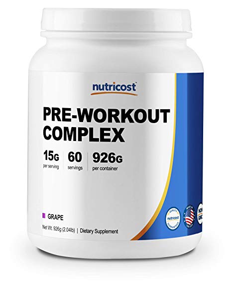 Nutricost Pre-Workout Complex (Grape, 60 Servings)