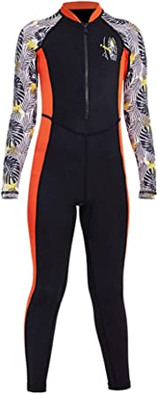 Youth Girls Boys One Piece Water Sports Sun Protection Rash Guard UPF 50  Long Sleeves Full Suit Swimsuit Wetsuit Swimwear