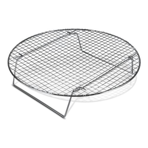 Chrome-Plated Cross-wire Cooling Rack, Wire Pan Grate, Baking Rack, Icing Rack, Round Shape, 2-Height Adjusting Legs - 10 ½ Inch Diameter, Set of 3