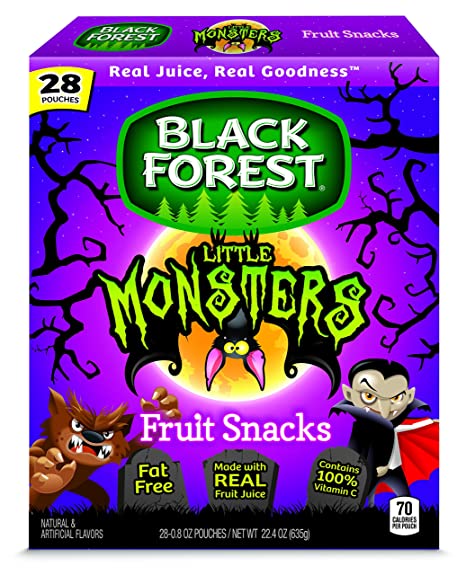 Black Forest Little Monster Fruit Snacks, 28 0.8 Ounce Bags